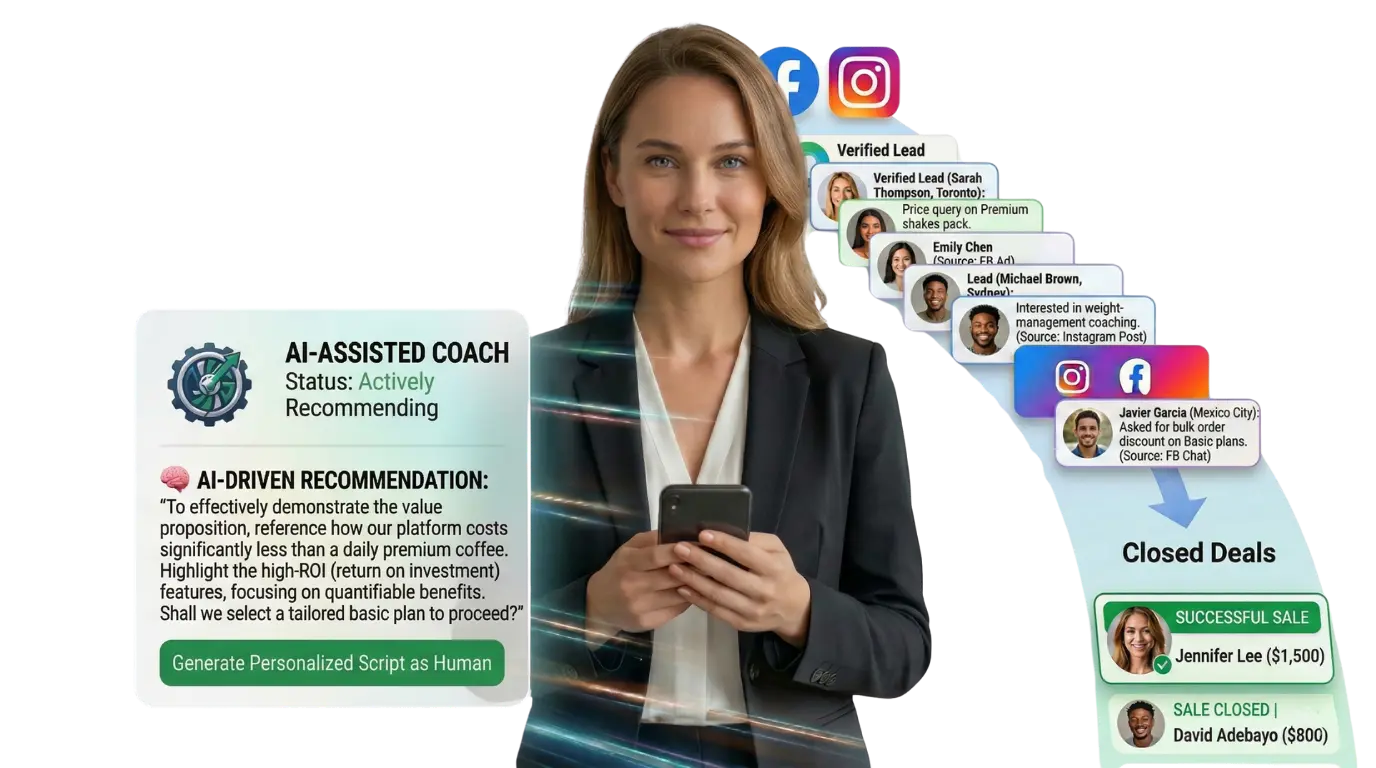 WhatsApp Leads Mockup
